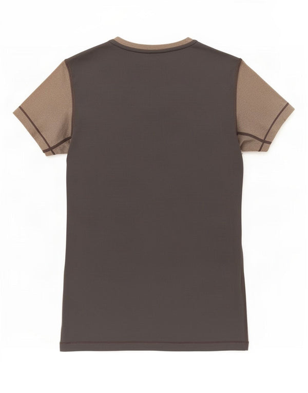 Γυναικείο μπλουζάκι Nike Dri Fit Top UK 8 Small Grey Colorblock Polyester
