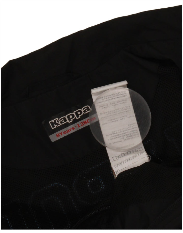 Kappa Boys Graphic αθλητική φόρμα Top Jacket 7-8 Years Black Polyester