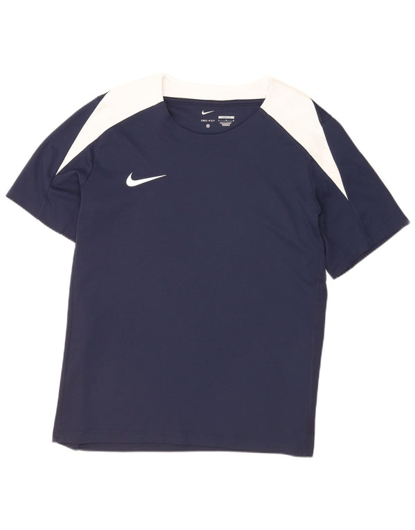 Ανδρικό μπλουζάκι Nike Dri Fit Slim Top Large Navy Blue Colorblock Πολυεστέρας