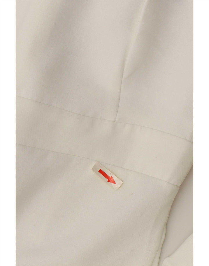 Zara γυναικεία φόρμα στράπλες UK 8 Small White Polyester