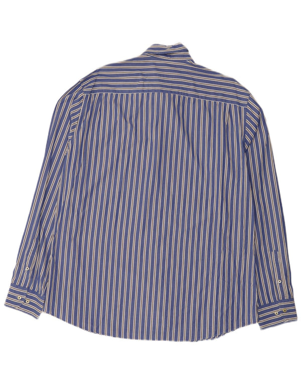 Ανδρικό πουκάμισο Massimo Dutti 2XL Μπλε ριγέ