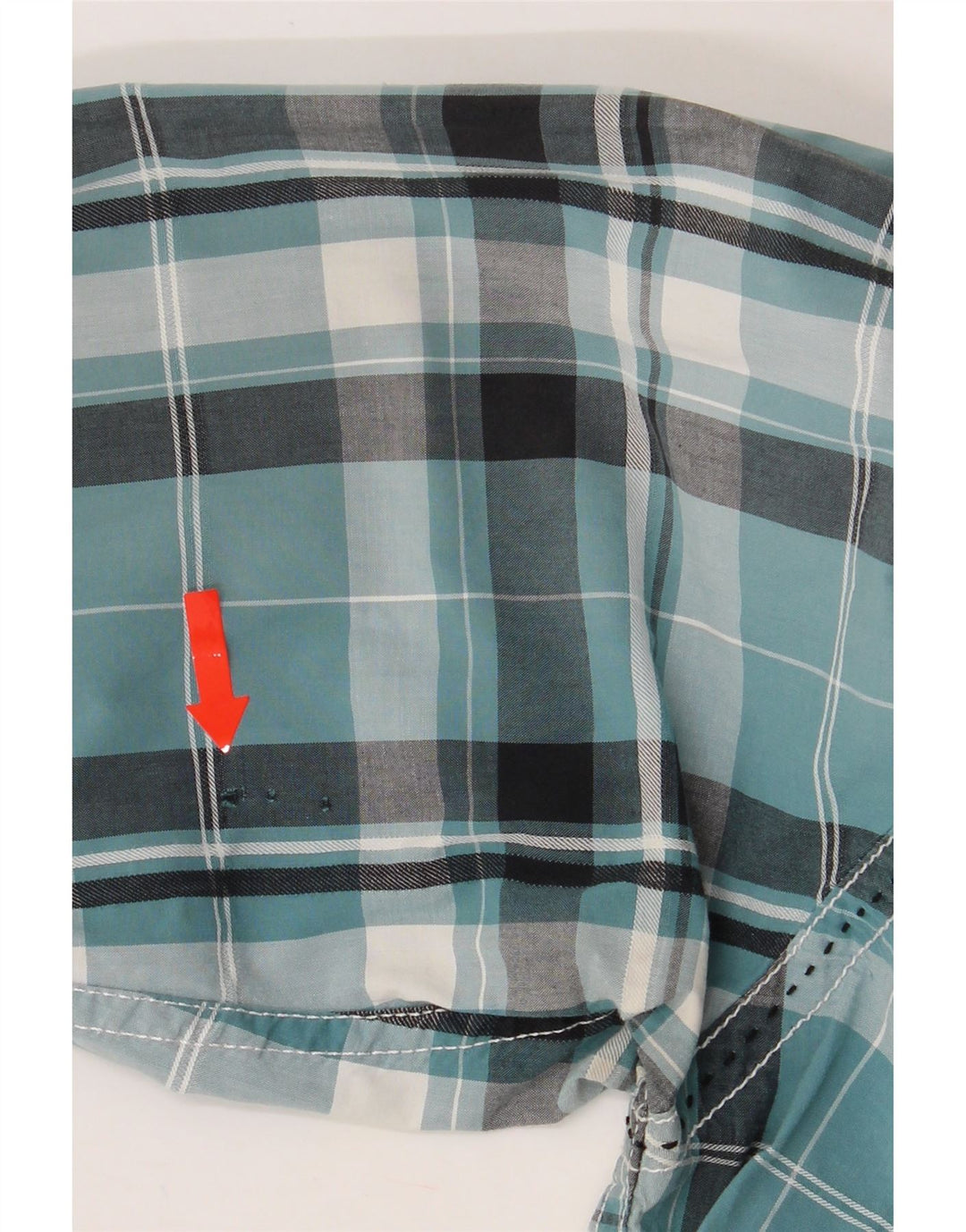 BKE Mens Athletic Fit  Shirt Medium Blue Check Cotton Vintage BKE and Second-Hand BKE from Messina Hembry 