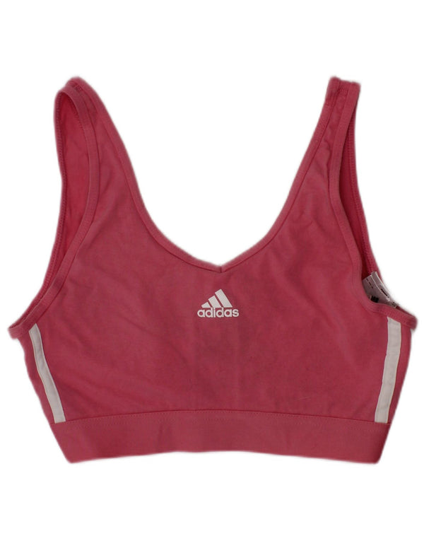 Γυναικείο γραφικό αθλητικό σουτιέν Adidas Top Small Pink Cotton Sports