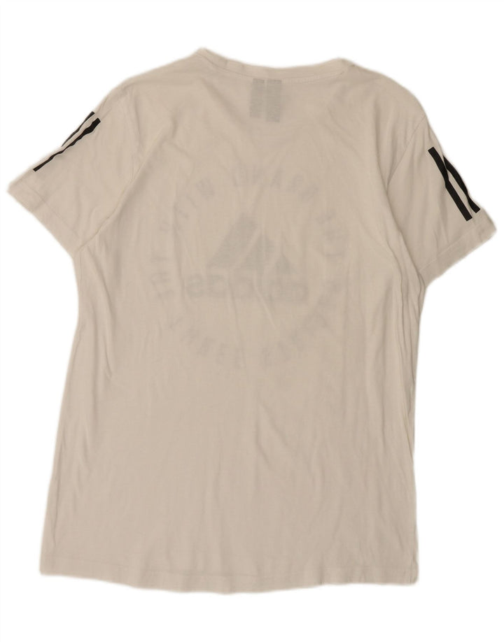 Ανδρικό γραφικό T-Shirt Adidas Top Medium White
