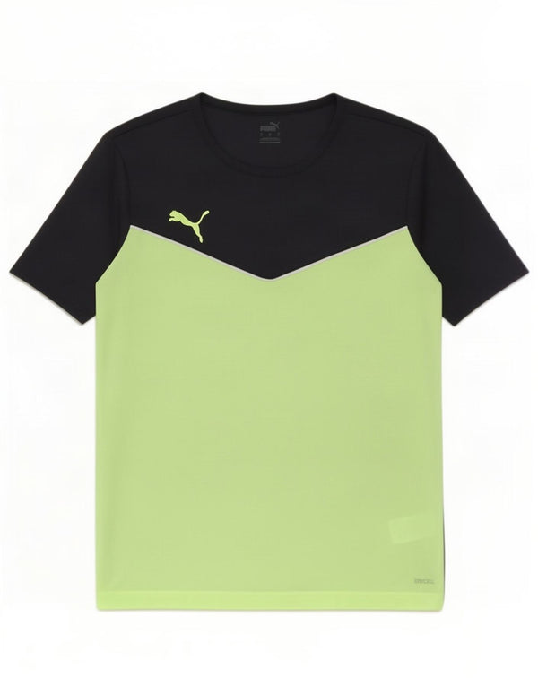 Ανδρικό T-Shirt Puma Top Large Black Colourblock Πολυεστέρας