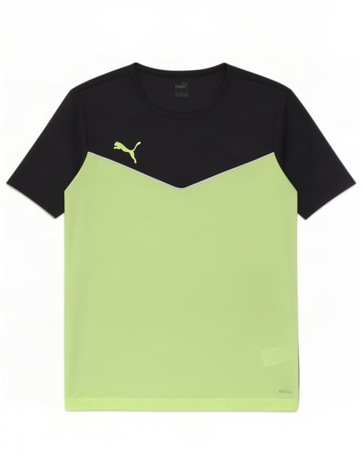 Ανδρικό T-Shirt Puma Top Large Black Colourblock Πολυεστέρας