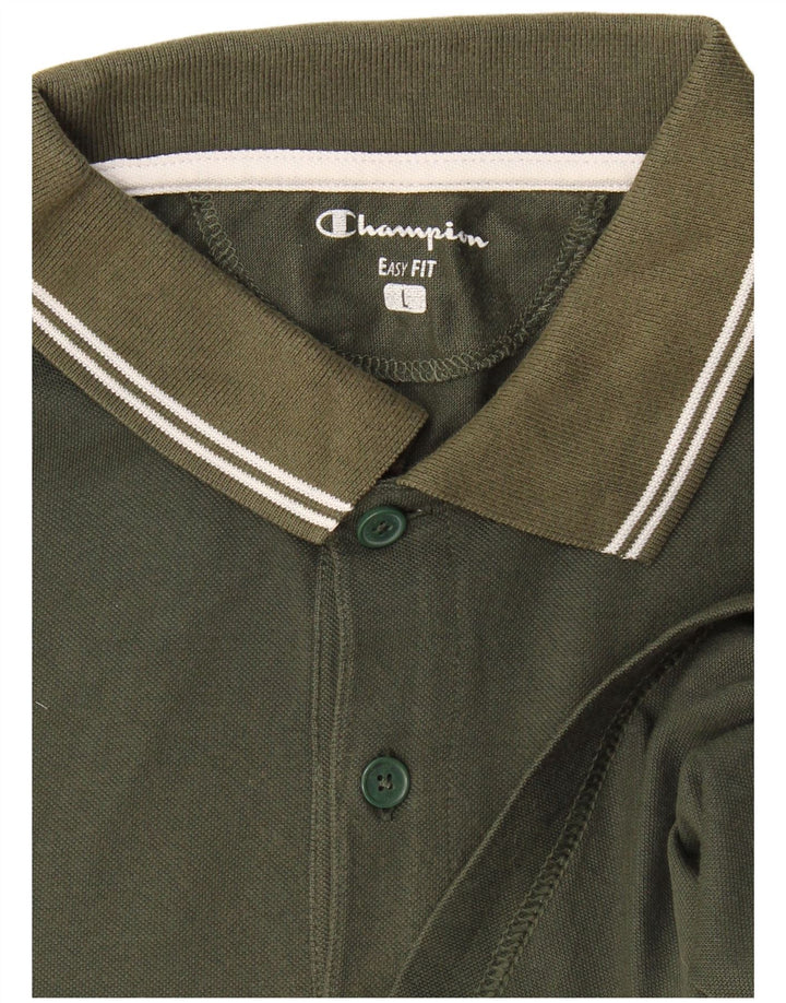 Champion Mens Easy Fit Polo Shirt μεγάλο χακί