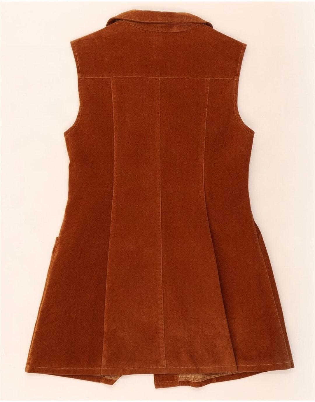 Avant Γυναικείο Suede Gilet UK 12 Medium Brown