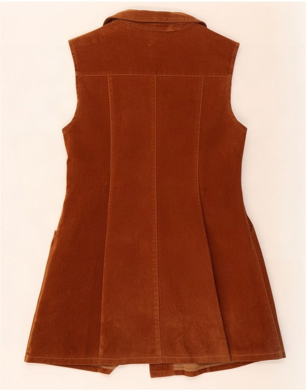 Avant Γυναικείο Suede Gilet UK 12 Medium Brown