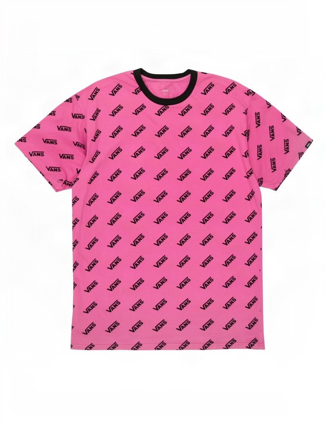 Ανδρικό γραφικό T-Shirt Vans Top μεγάλο ροζ βαμβακερό