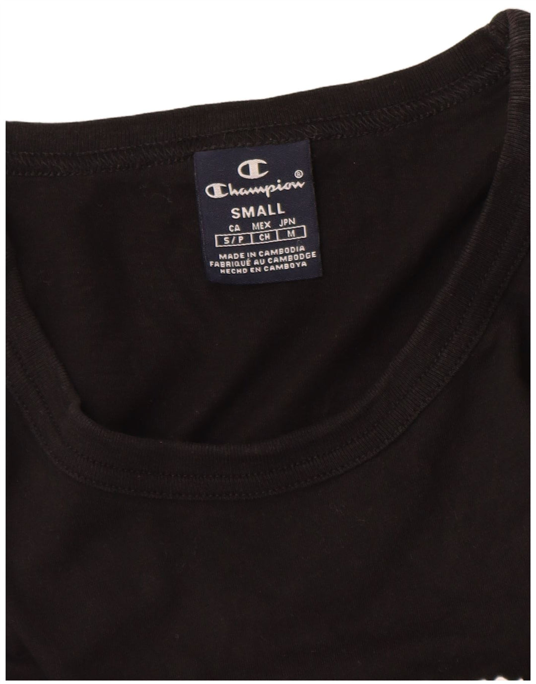 Ανδρικό γραφικό T-shirt CHAMPION Top Small Black