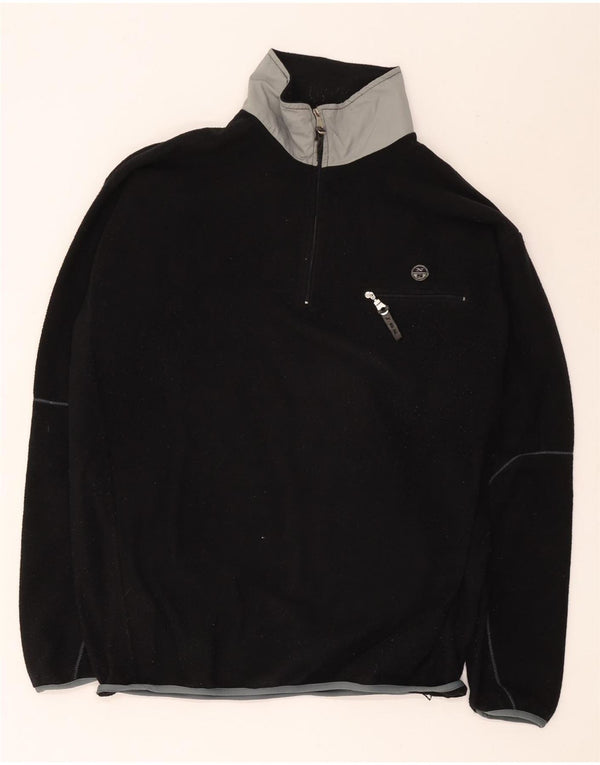 North Sails Ανδρικό φερμουάρ Fleece Jumper XL Μαύρο Colourblock Πολυεστέρας