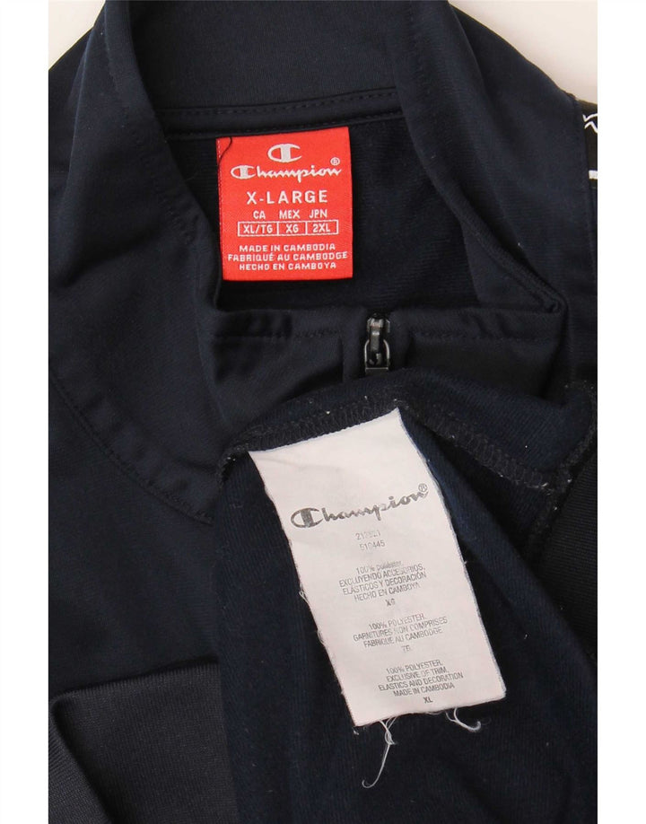 Ανδρική φόρμα Champion Graphic Top Jacket XL Navy Blue Polyester