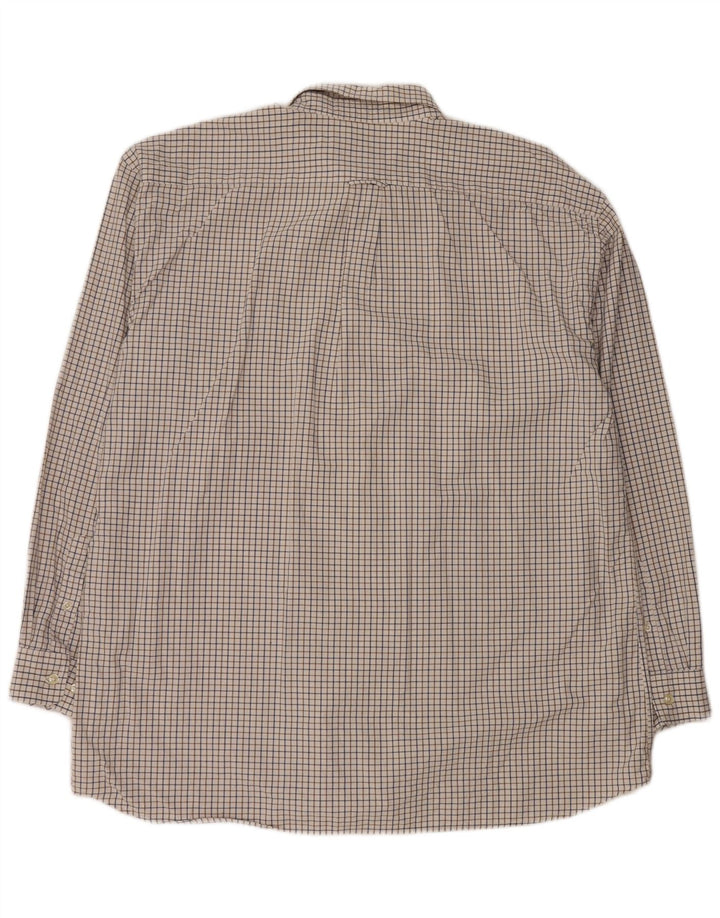 Ανδρικό πουκάμισο Gant Regular Fit 2XL White Check Cotton