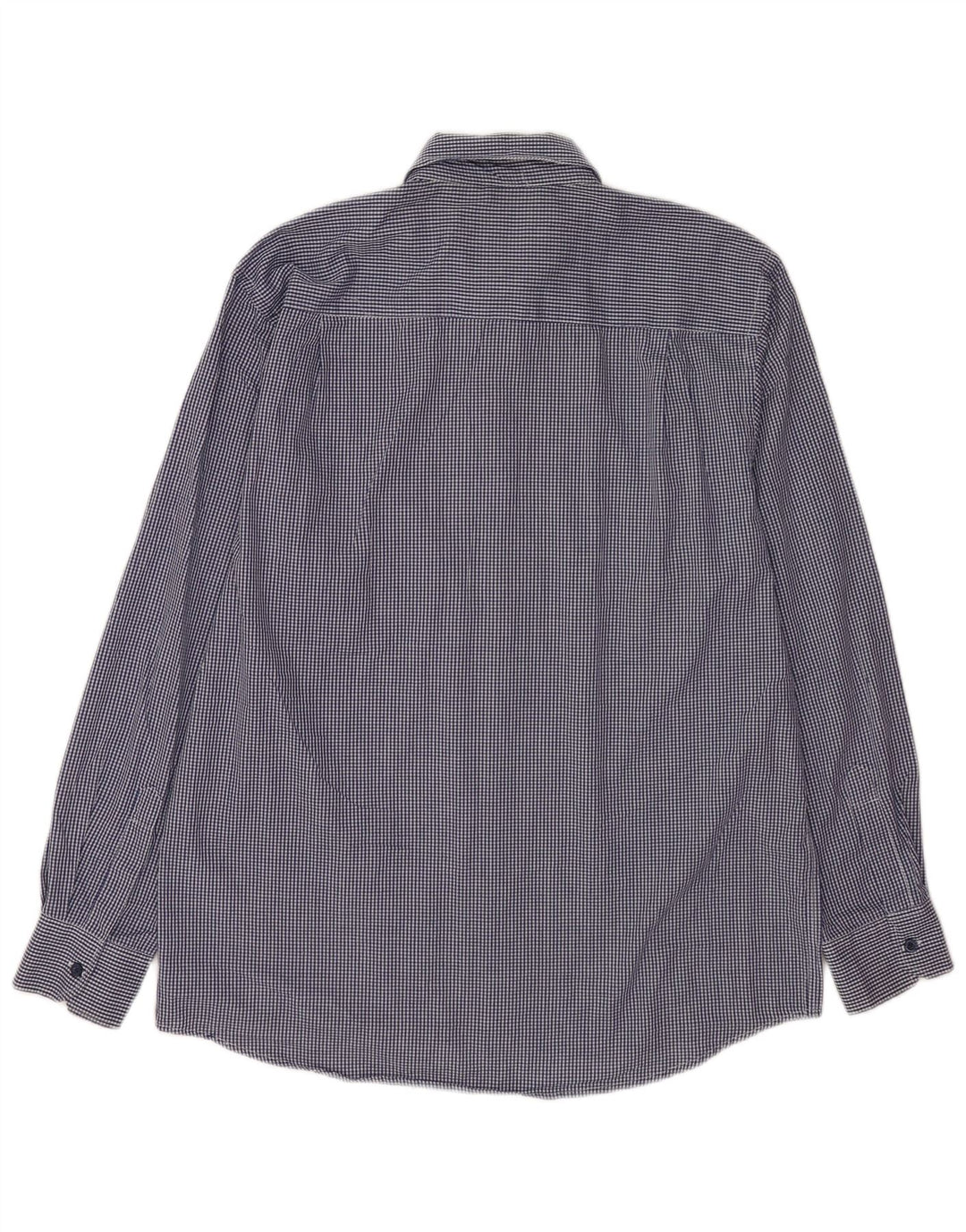 Pierre Cardin Ανδρικό πουκάμισο με κανονική εφαρμογή XL Navy Blue Gingham Polyester