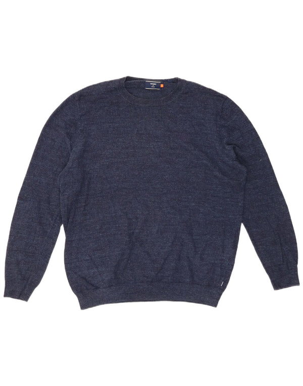 Ανδρικό πουλόβερ SUPERDRY Crew Neck Jumper XL Navy Blue Cotton