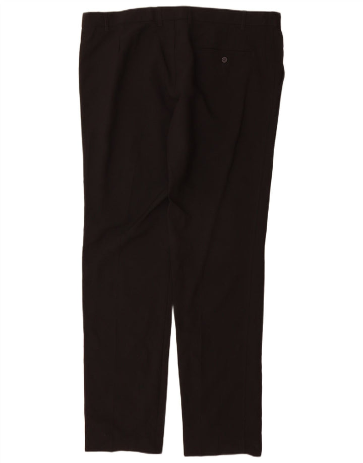 Marks & Spencer Ανδρικό ίσιο παντελόνι Chino W40 L35 Μαύρο πολυεστέρα