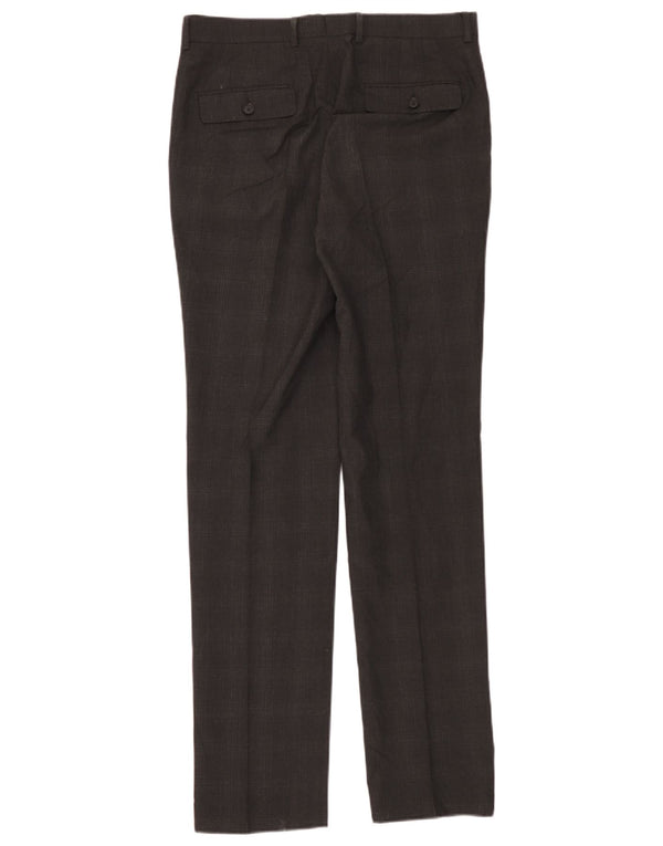 Marks & Spencer Ανδρικό Super Slim Fit Παντελόνι W32 L33 Grey Check