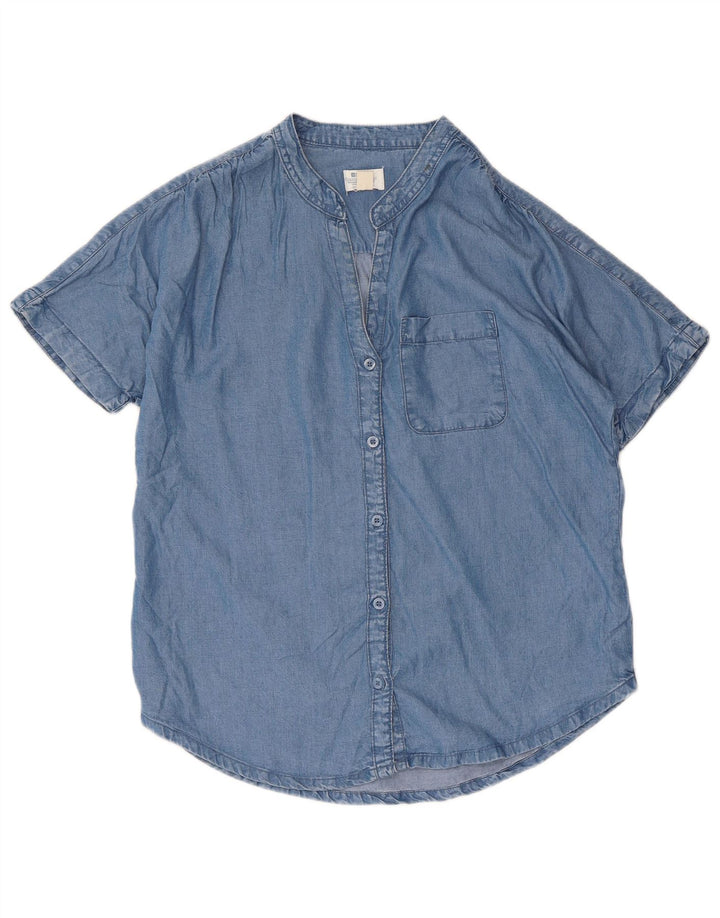 Mountain Warehouse Γυναικείο κοντομάνικο πουκάμισο Oversized UK 10 Small Blue