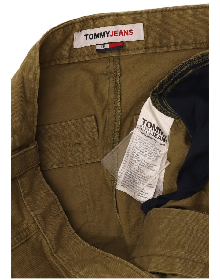 Ανδρικό σορτς κοτλέ Tommy Hilfiger Cargo W36 μεγάλο χακί βαμβακερό
