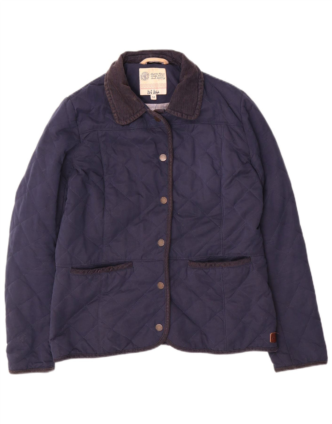 Γυναικείο καπιτονέ μπουφάν FAT FACE UK 12 Medium Navy Blue Polyester