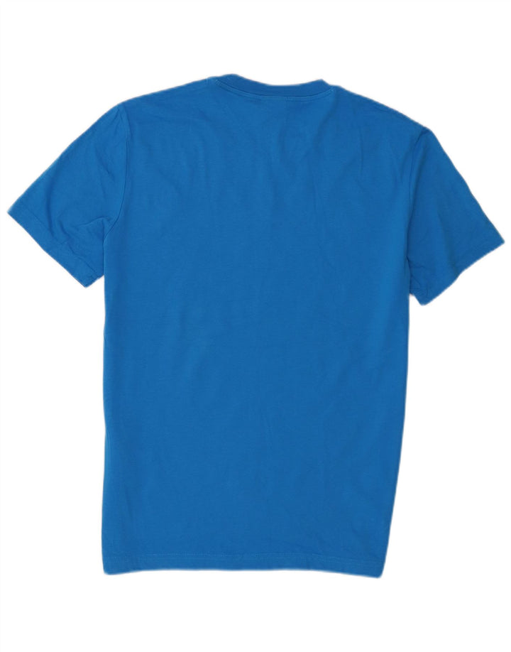 Champion Ανδρικό γραφικό T-Shirt Top Μικρό Μπλε Βαμβακερό