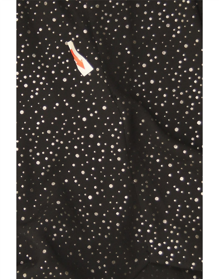 Marks & Spencer Γυναικείο πουκάμισο Oversized Μπλούζα UK 18 XL Black Spotted