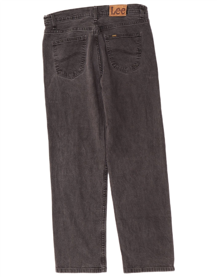 Lee Mens Brooklyn Straight Jeans W36 L30 Γκρι βαμβακερό