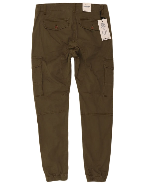 Jack & Jones Ανδρικό Paul Joggers Cargo Παντελόνι W30 L30 Χακί Βαμβακερό