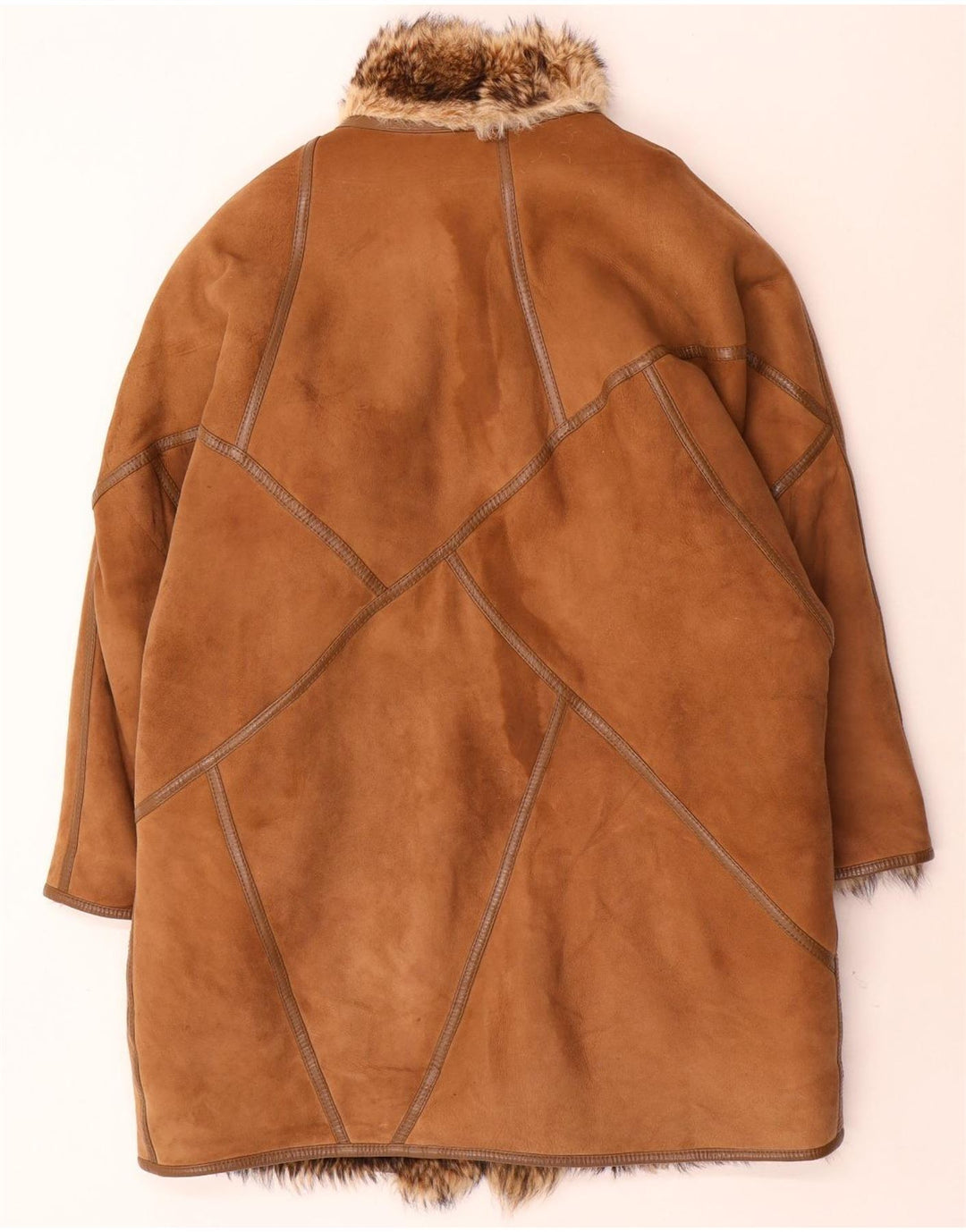 Sinclair Γυναικείο Παλτό Shearling Oversized EU 40 Medium Brown Shearling