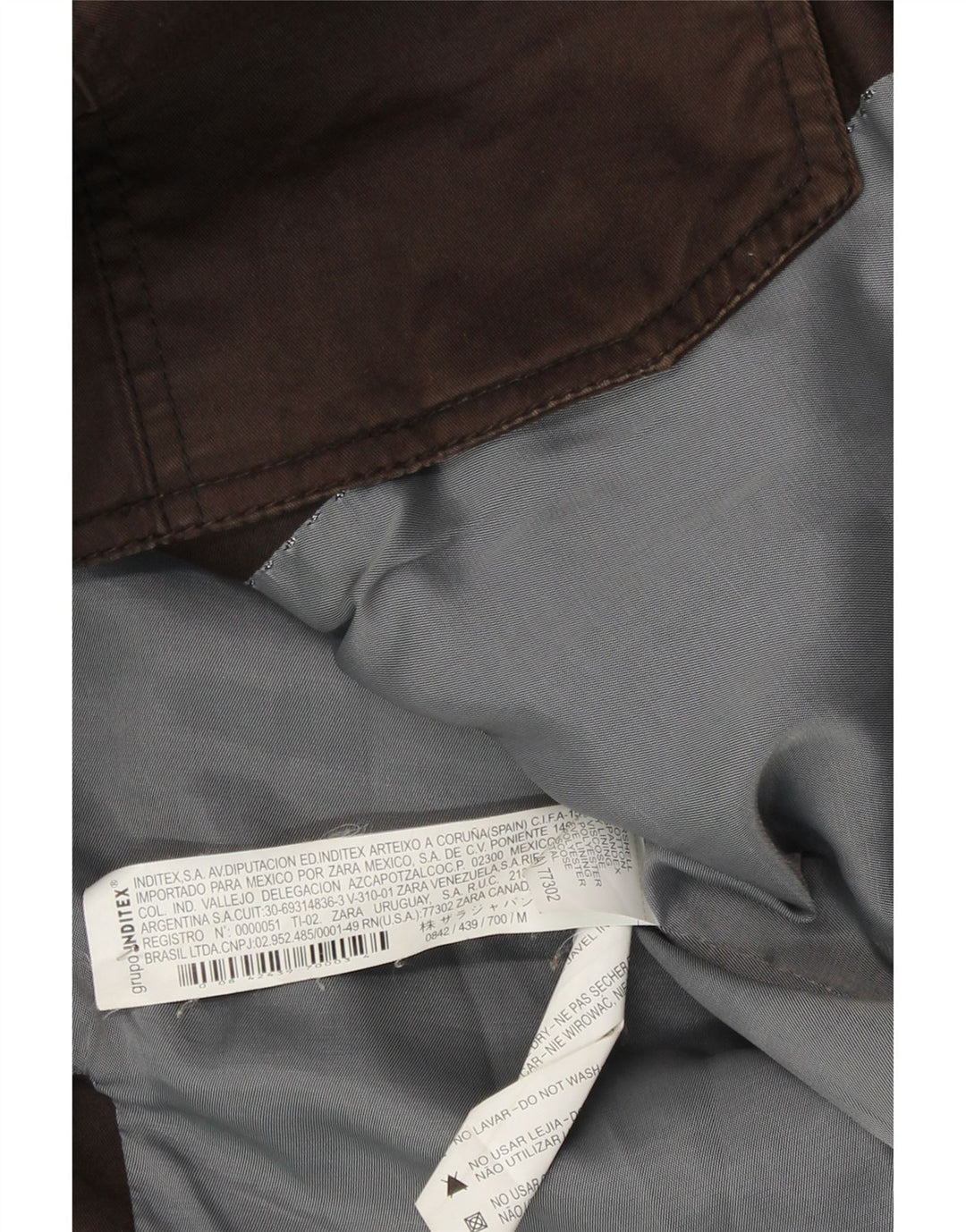 Zara Ανδρικό Στρατιωτικό Μπουφάν UK 38 Μεσαίο Καφέ Βαμβακερό