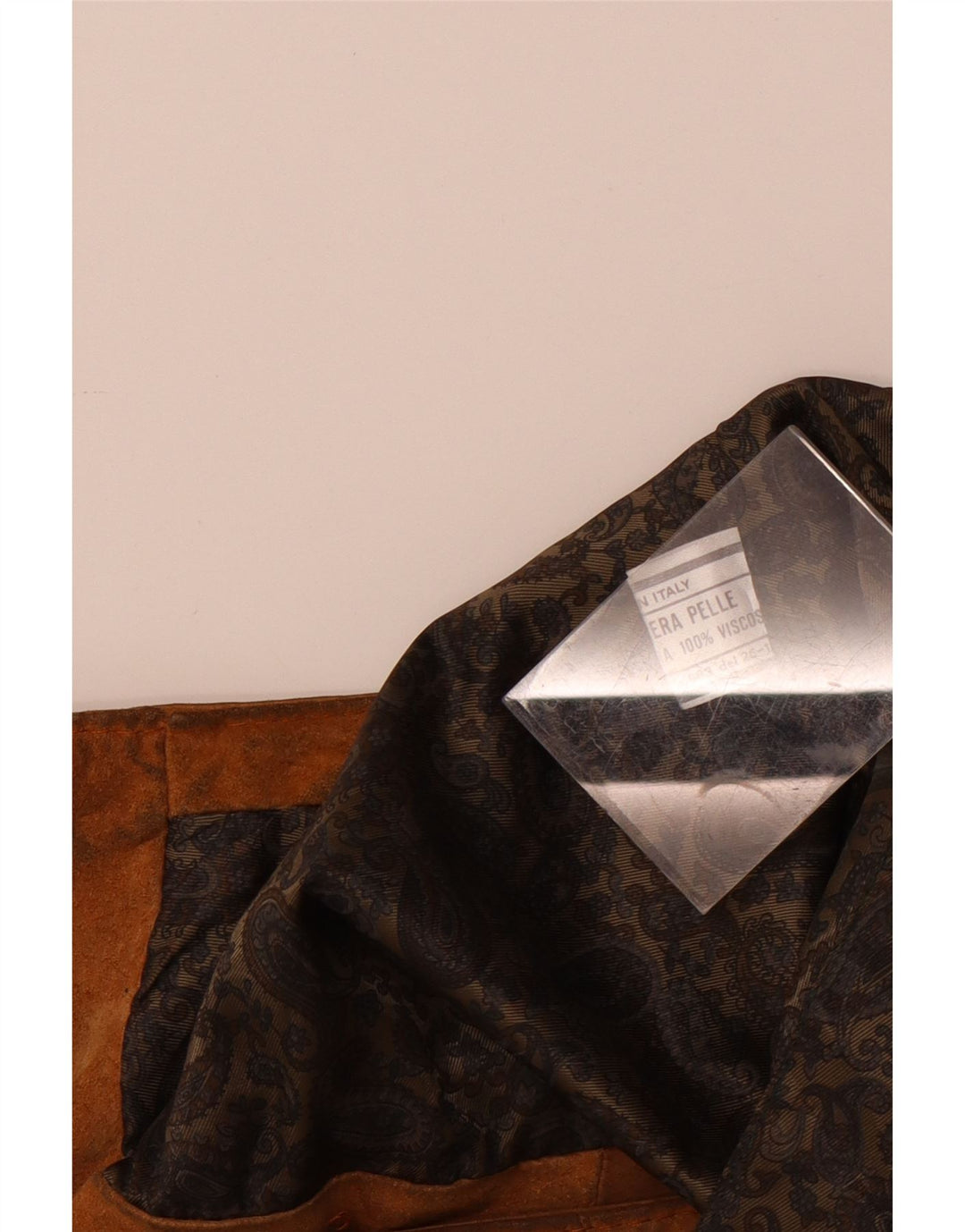 Vintage Ανδρικό σουέτ Γιλέκο Μικρό Καφέ Δερμάτινο