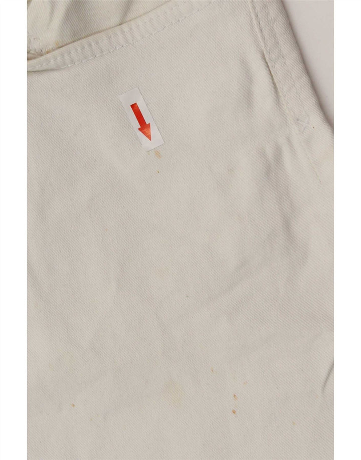 Ανδρικό Zara Distressed Cropped Jeans EU 40 Medium W31 L25 Λευκό βαμβακερό