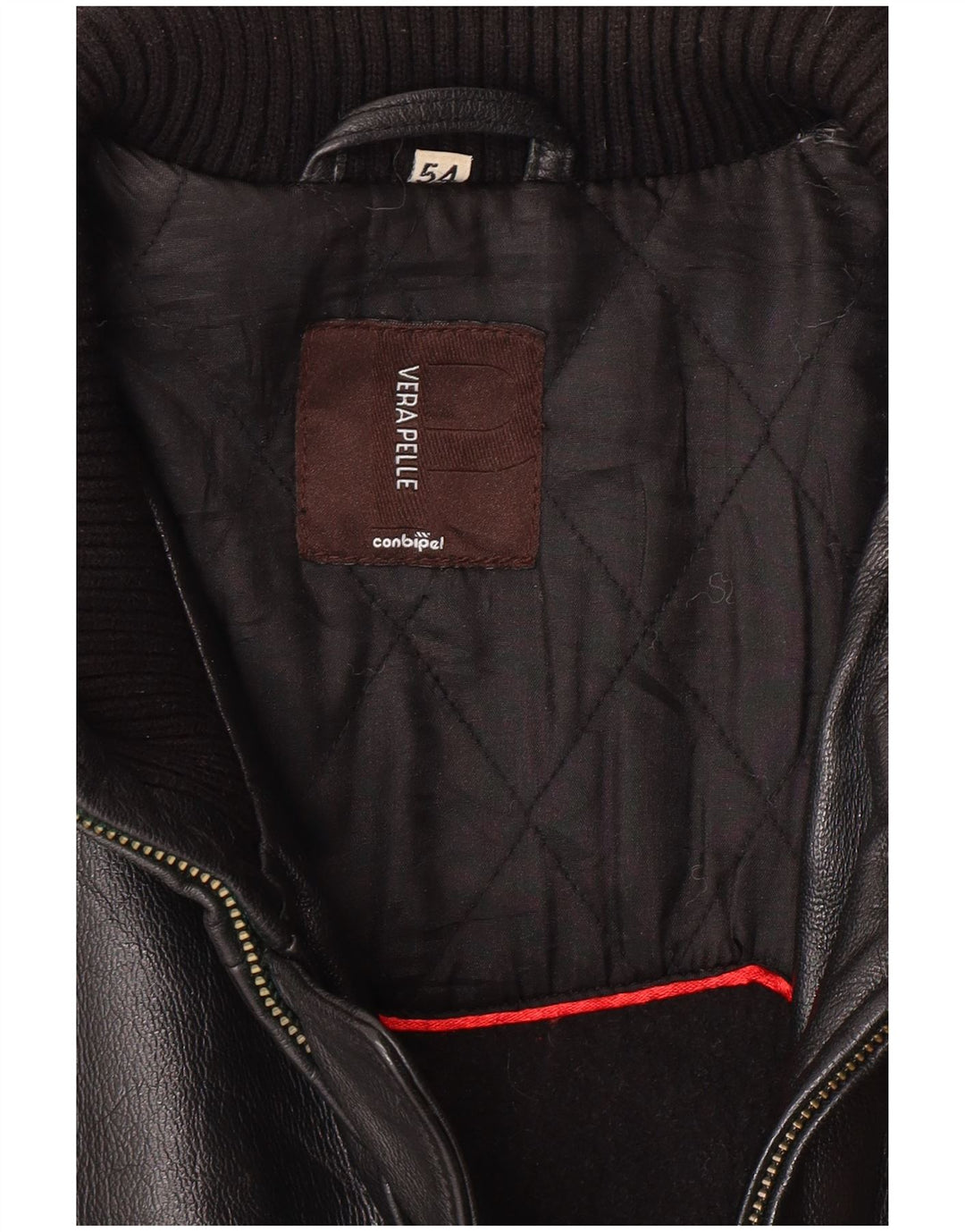 CONBIPEL Ανδρικό Δερμάτινο Μπουφάν IT 54 XL Μαύρο Δερμάτινο