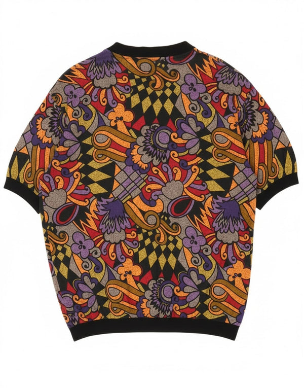 Vintage γυναικεία υπερμεγέθη ζακέτα UK 16 μεγάλα πολύχρωμα γεωμετρικά