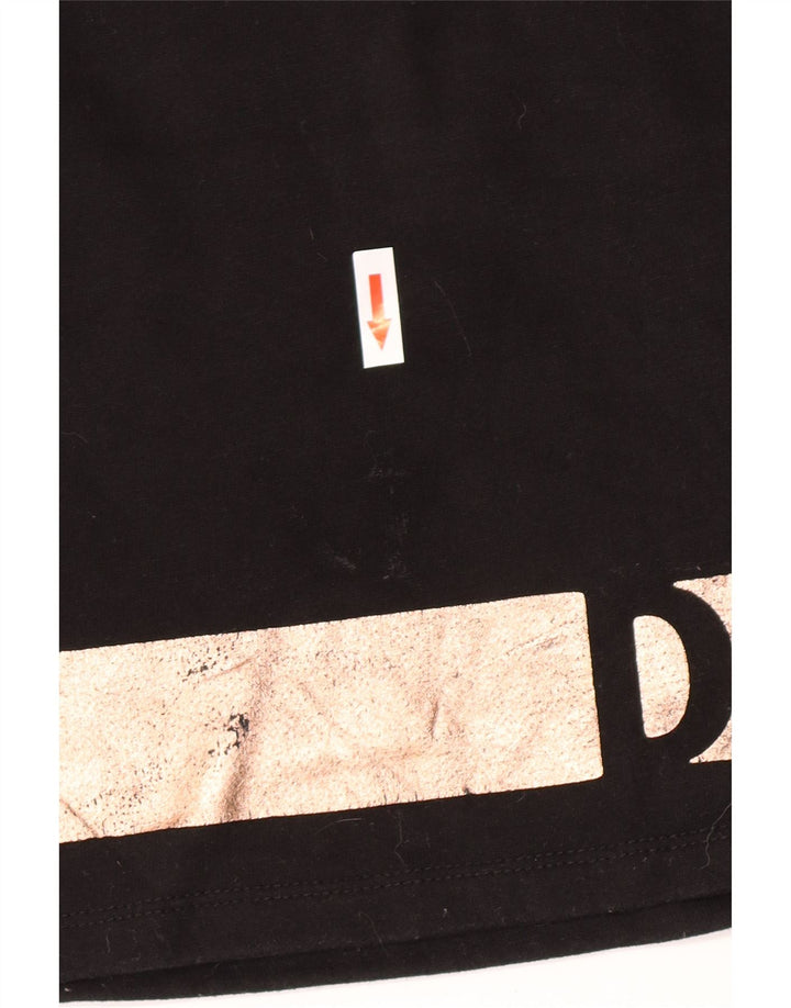 Dkny γυναικεία φούτερ υπερμεγέθη Crop Jumper UK 10 Small Black Colourblock