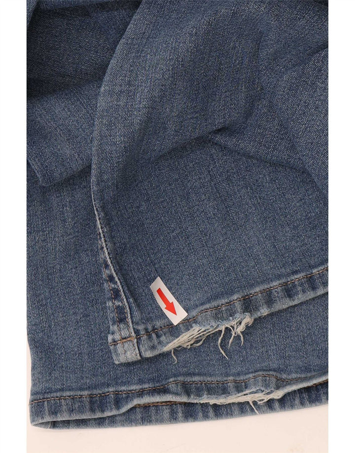 Dkny Γυναικείο τζιν με φλάντζα W27 L31 Μπλε βαμβακερό