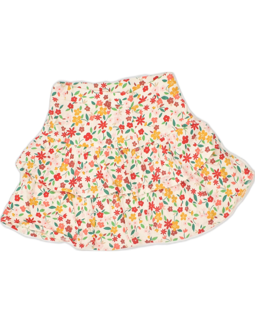 PALOMINO Girls Tiered Skirt 9-10 Years W22 Multicoloured Floral Cotton | Vintage Palomino | Thrift | Second-Hand Palomino | Used Clothing | Messina Hembry 