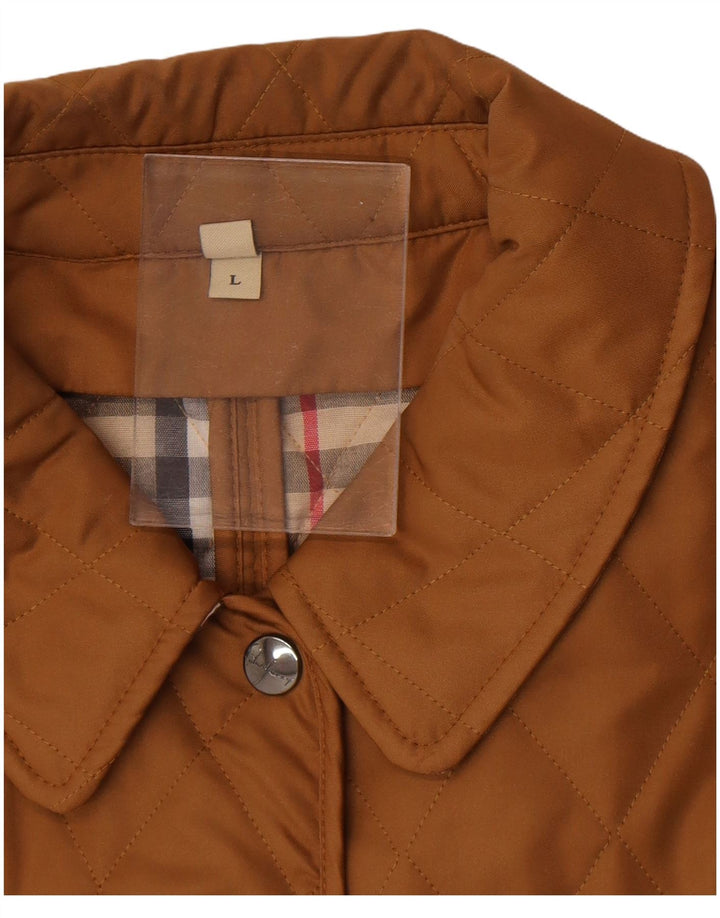 Burberry Γυναικείο Καπιτονέ Μπουφάν UK 16 Μεγάλο Μπεζ Βαμβακερό