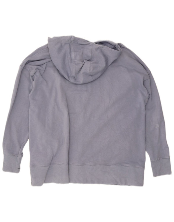 Γυναικείο πουλόβερ Dkny Zip Hoodie UK 16 μεγάλο μπλε βαμβακερό