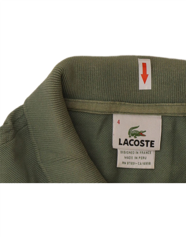 Ανδρικό μπλουζάκι πόλο Lacoste, Μέγεθος 4, Μεσαίο πράσινο βαμβακερό