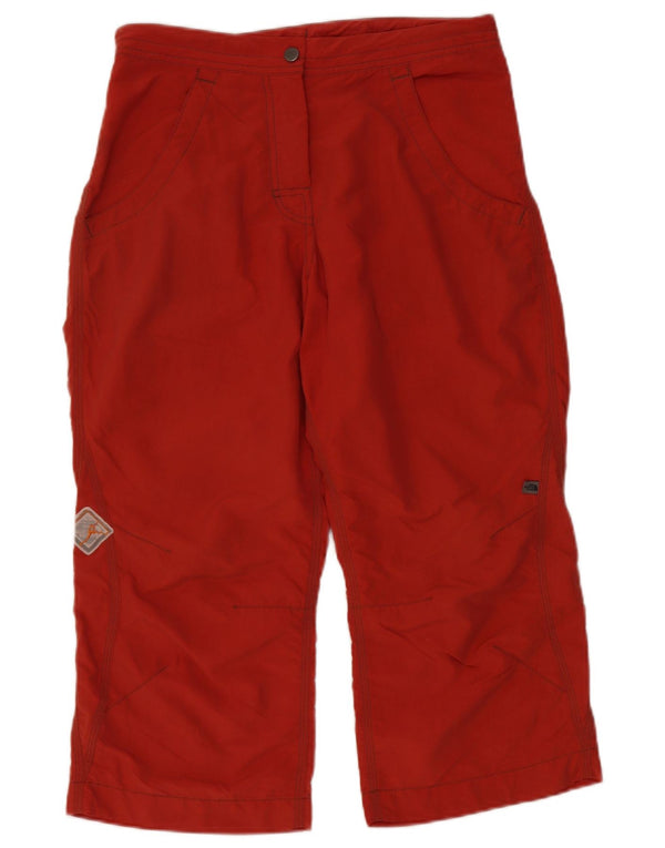 THE NORTH FACE Womens Straight Capri Trousers Small W30 L21 Red Nylon