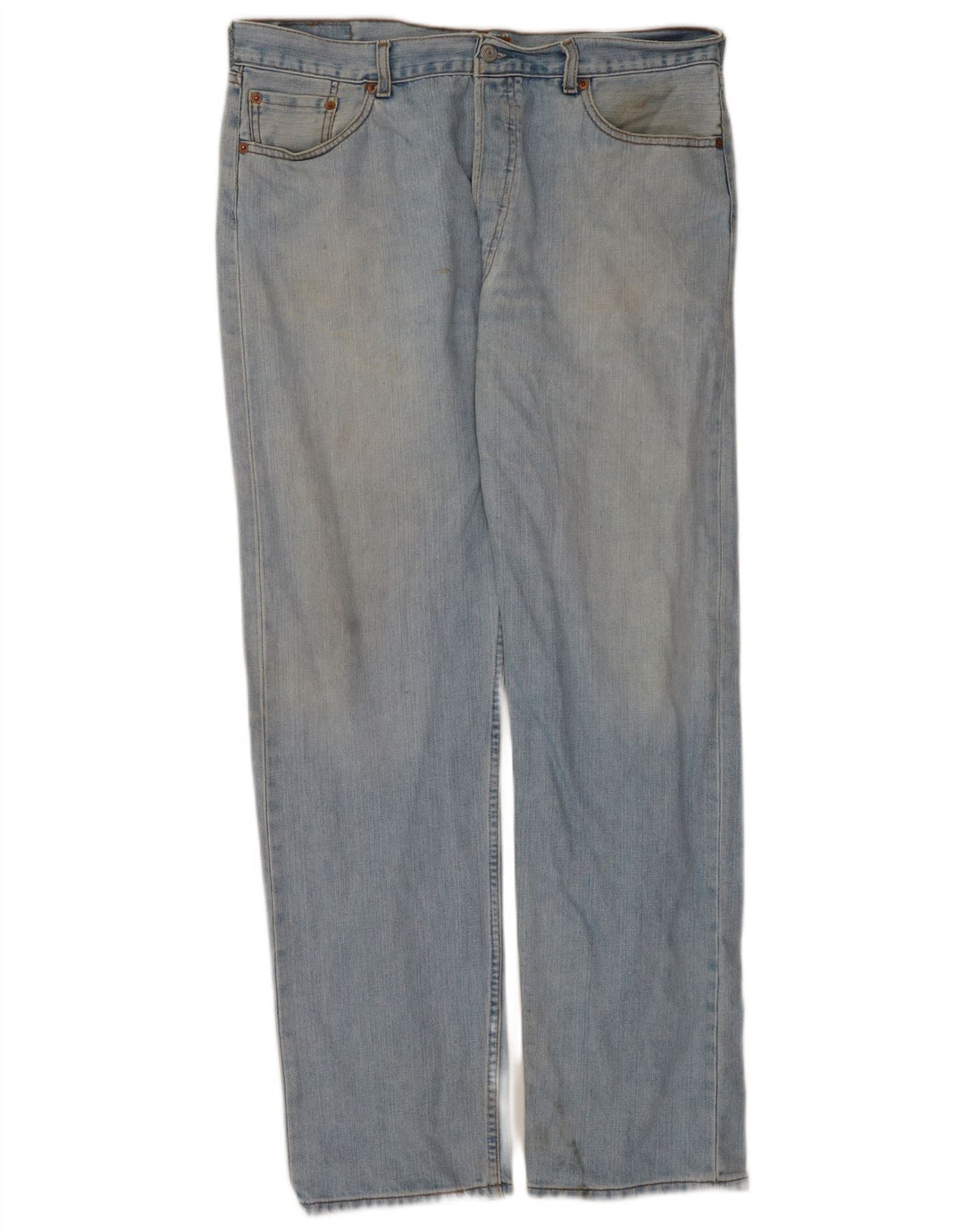 Levi's Mens 501 Straight Jeans W38 L34 Μπλε Βαμβακερό