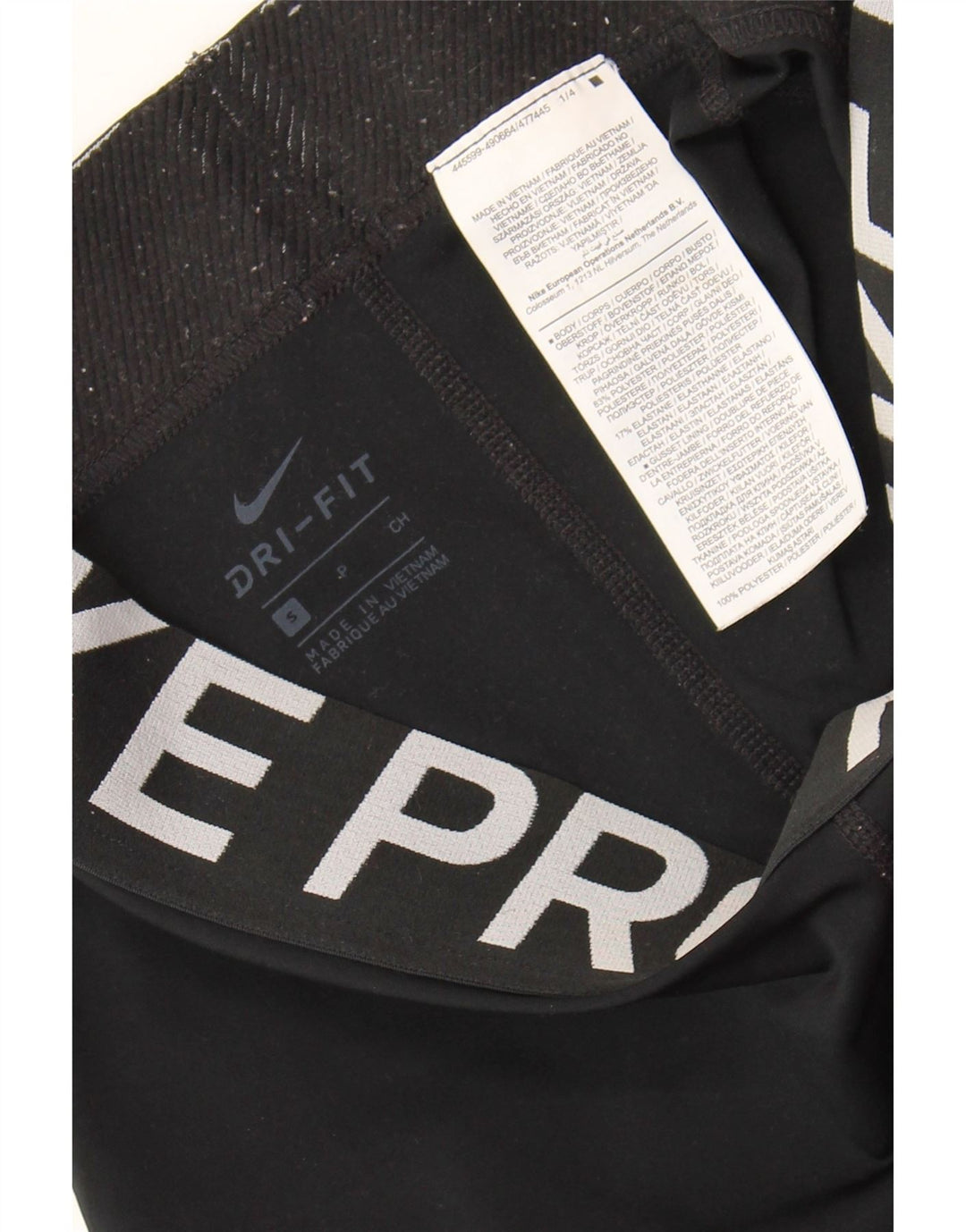 Γυναικείο γραφικό αθλητικό σορτς NIKE Dri Fit UK 8 Μικρό μαύρο πολυεστέρα