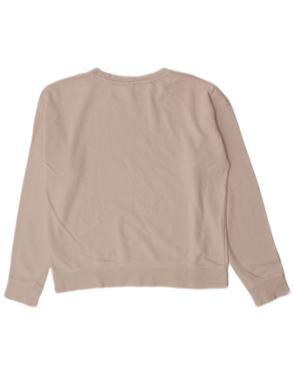 Vans Γυναικεία Γραφική Φούτερ Jumper UK 10 Small White Cotton