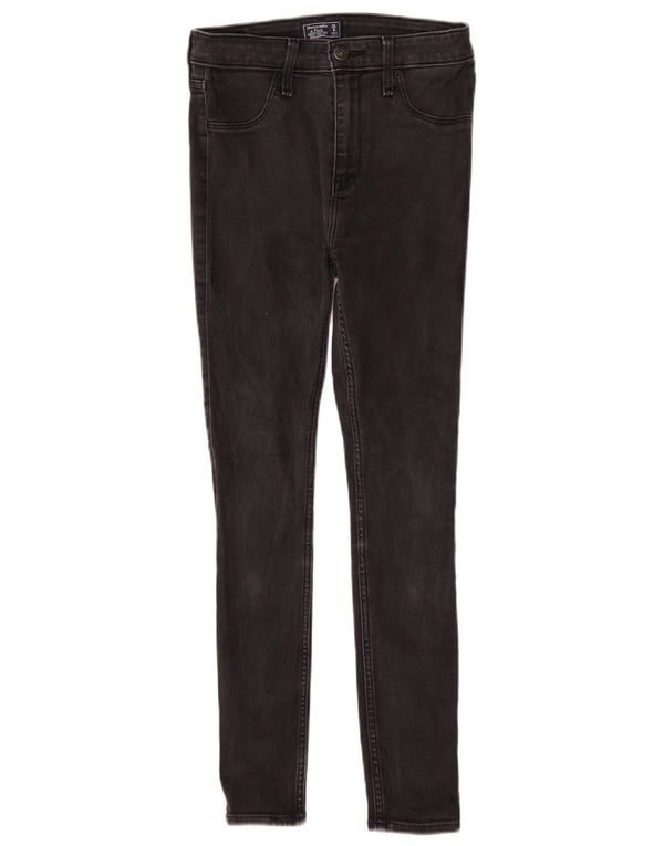 Abercrombie & Fitch γυναικεία ψηλόμεσα στενά τζιν US 0 XS W25 L26 Γκρι