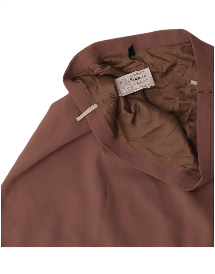 Γυναικεία φούστα BENETTON A-Line UK 14 Large W34 Pink Floral Polyester