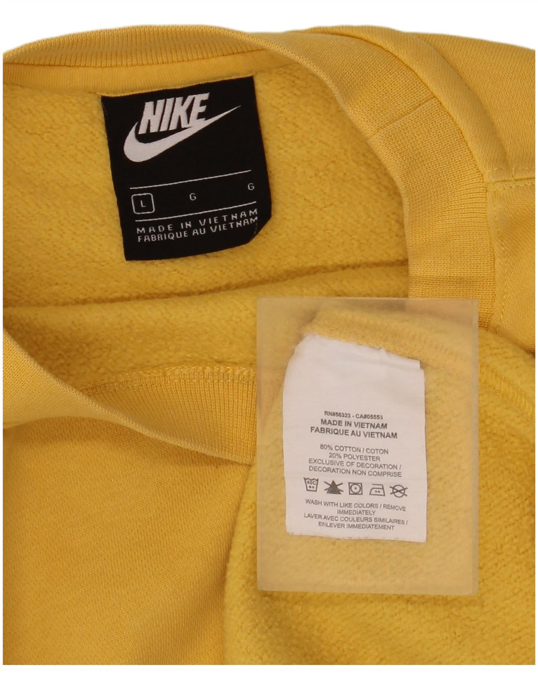 Ανδρικό φούτερ NIKE Jumper μεγάλο κίτρινο βαμβακερό