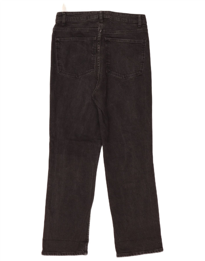 Zara Γυναικείο Straight Jeans EU 42 Large W32 L29 Black