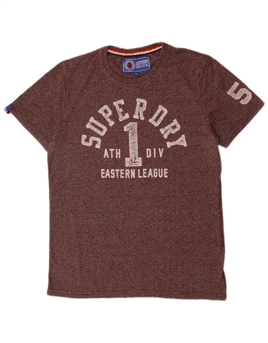 Ανδρικό γραφικό μπλουζάκι SUPERDRY Μπλουζάκι με μεγάλο μωβ βαμβακερό χρώμα